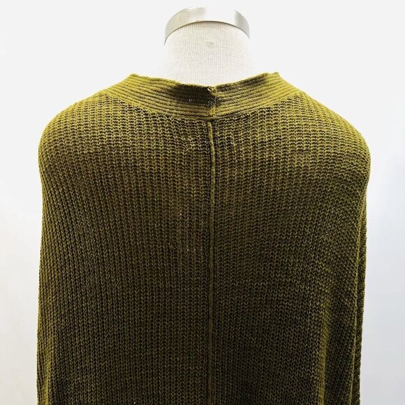 NWT SONOMA Women Long Sleeve Open Front Knit Green Long Cardigan Sweater Size 4X - Picture 10 of 13